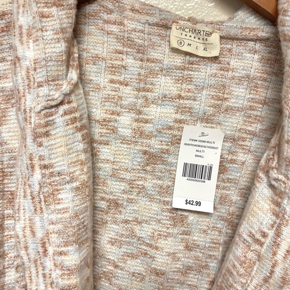 Uncharted Threads Multi Colored Cadigan Hoodie - Picture 3 of 4
